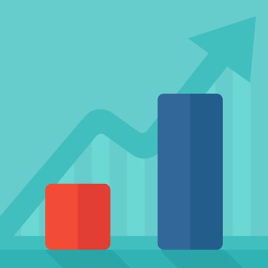 Background of growing graph.