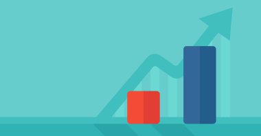 Background of growing graph.