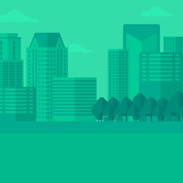 Fondo de la ciudad moderna . — Vector de stock