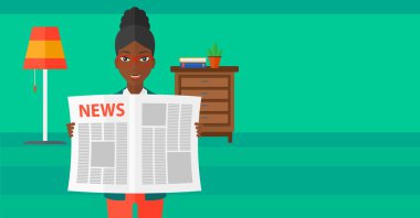 Muhabir okuma gazete.