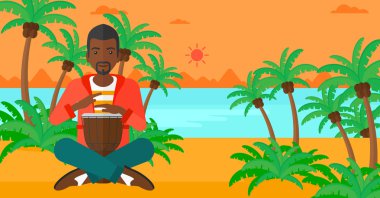 TomTom oynayan adam.