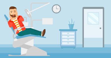 Diş sandalye korkmuş hastada.