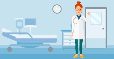 Doktor gösteren parmak.