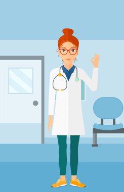 Gösteren işareti Tamam doktor.