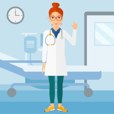 Doktor gösteren parmak.