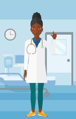 Doktor gösteren parmak.