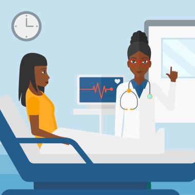 hasta doktor ziyaret.