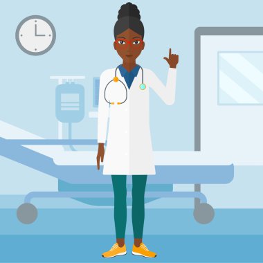 Doktor gösteren parmak.