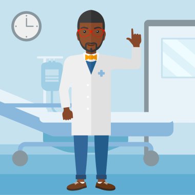 Doktor gösteren parmak.