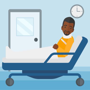 Hasta Yaralı boyun ile.