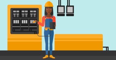 Elektrikçi Elektrik donatımı ile.