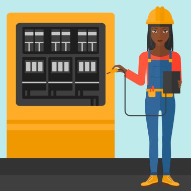 Elektrikçi Elektrik donatımı ile.