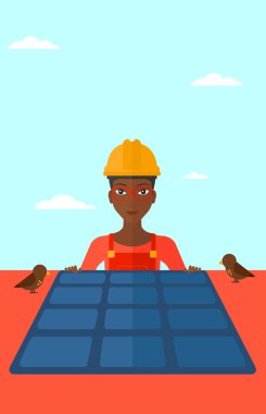 Güneş paneli ile Oluşturucu.