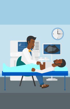 Hasta Ultrasonografi altında.