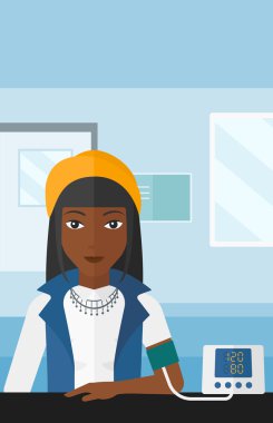 Kan basıncı ölçümü.