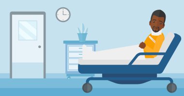 Hasta Yaralı boyun ile.