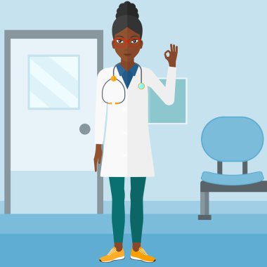 Gösteren işareti Tamam doktor.