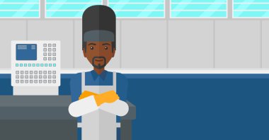 Emin gülümseyen Kaynakçı.