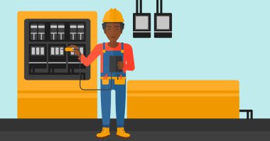 Elektrikçi Elektrik donatımı ile.