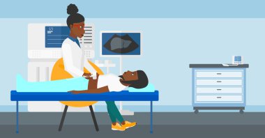 Hasta Ultrasonografi altında.