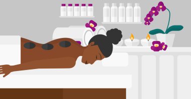 Kadın taş tedavi alma.