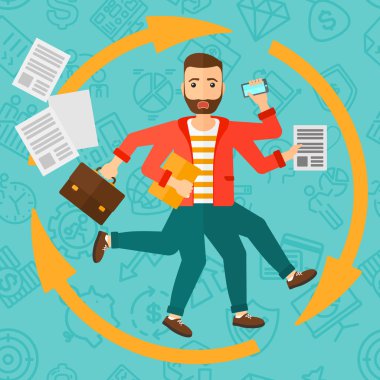 Adam Multitasking ile başa çıkma.