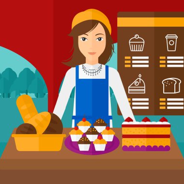 Başarılı küçük işletme sahibi.