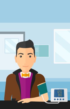 Kan basıncı ölçümü.