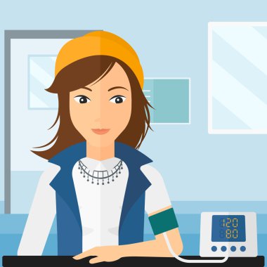 Kan basıncı ölçümü.