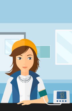 Kan basıncı ölçümü.