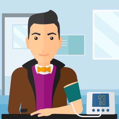 Kan basıncı ölçümü.