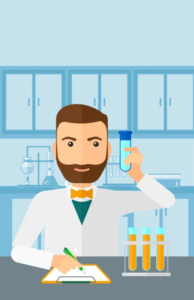 Asistente de laboratorio de trabajo . — Vector de stock