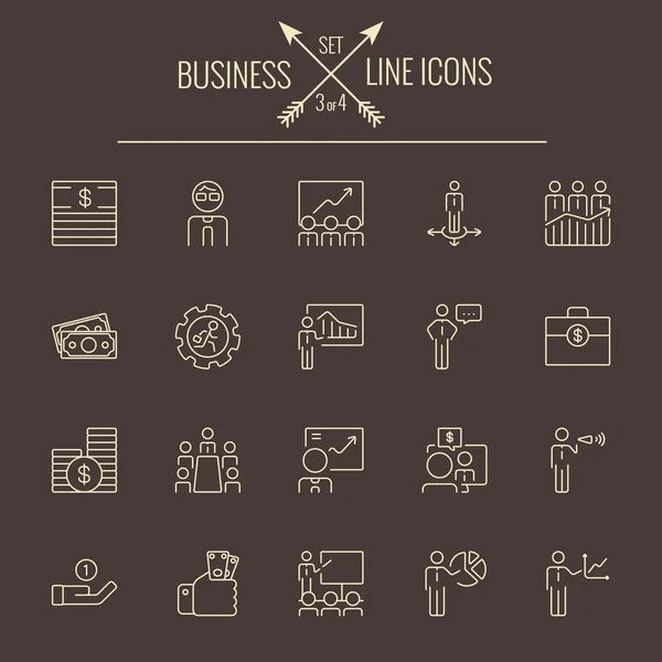 Business ikon set. — Stock vektor