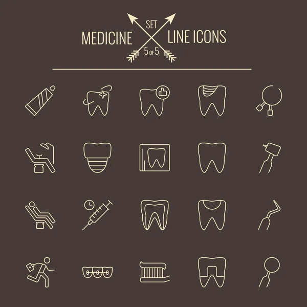 Conjunto de ícone de medicina . —  Vetores de Stock