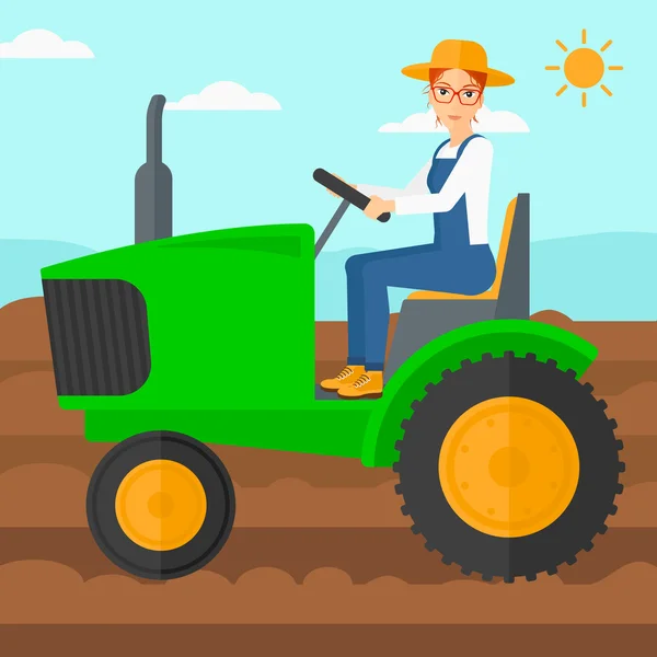 Cartoon Farmer Tractor — Stock Vector © ronleishman #13917311
