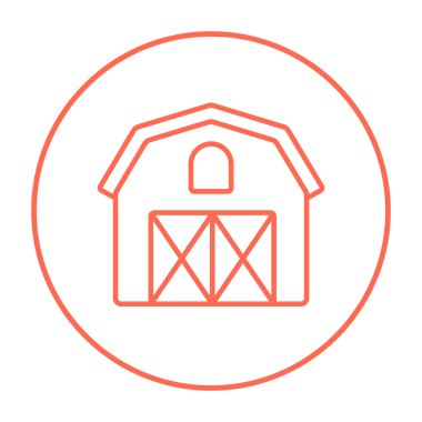 Satırı simgesi bina çiftlik.