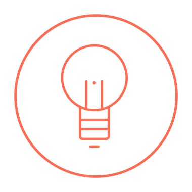 Ampul satırı simgesi.