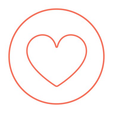 Kalp işareti satırı simgesi.