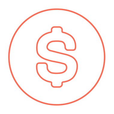 Doları sembolü satırı simgesi.