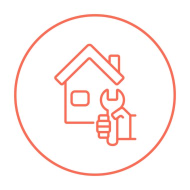 House repair line icon.