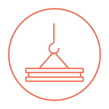 Vinç kanca satırı simgesi.