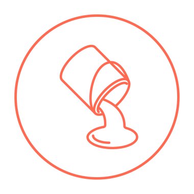 Boya dökme kova satır simgesinden.