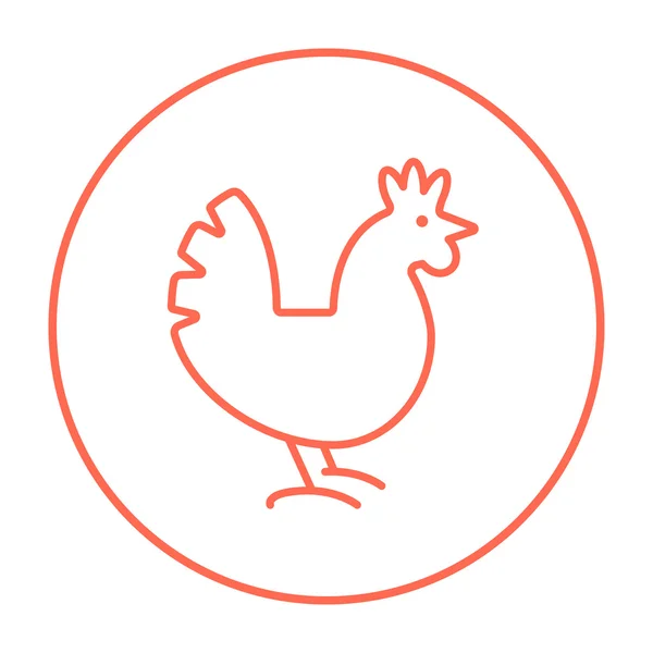 Tavuk satırı simgesi. — Stok Vektör