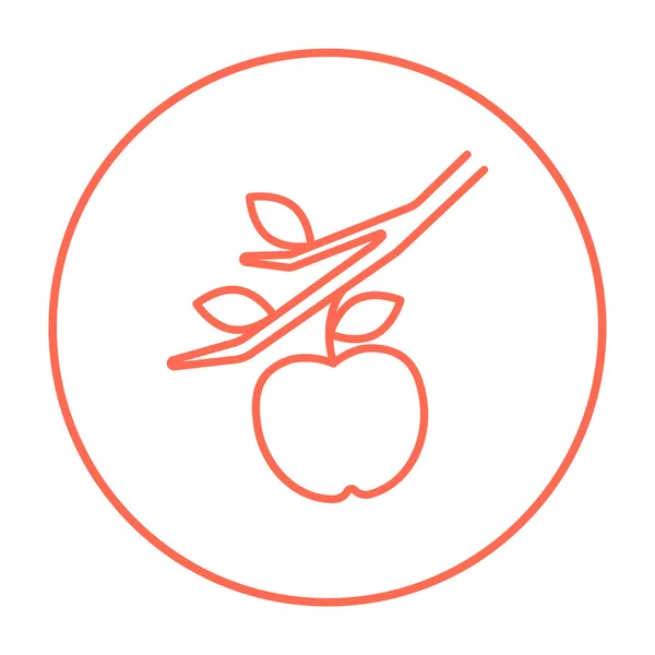 Symbol für die Apfelernte. — Stockvektor