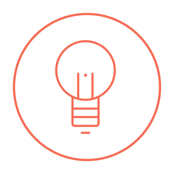 Lightbulb line icon. — Stock Vector