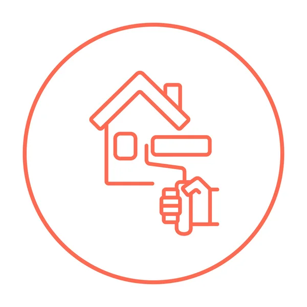 House painting line icon. — 图库矢量图片