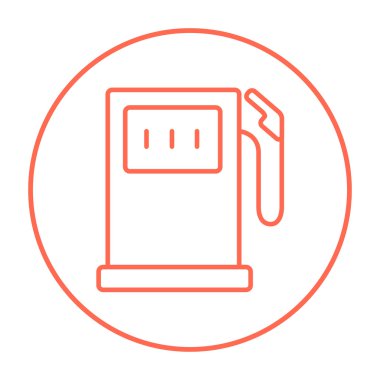 Benzin istasyonu satırı simgesi.