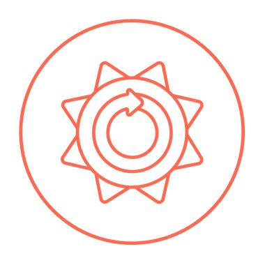 Sun'ın yuvarlak ok satırı simgesi.