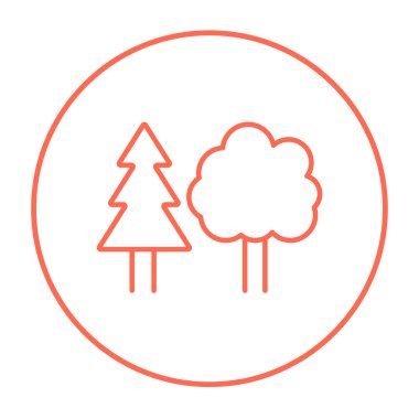 Ağaçlar satırı simgesi.