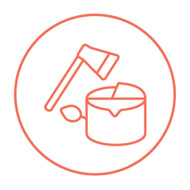 Ormansızlaşma satırı simgesi.